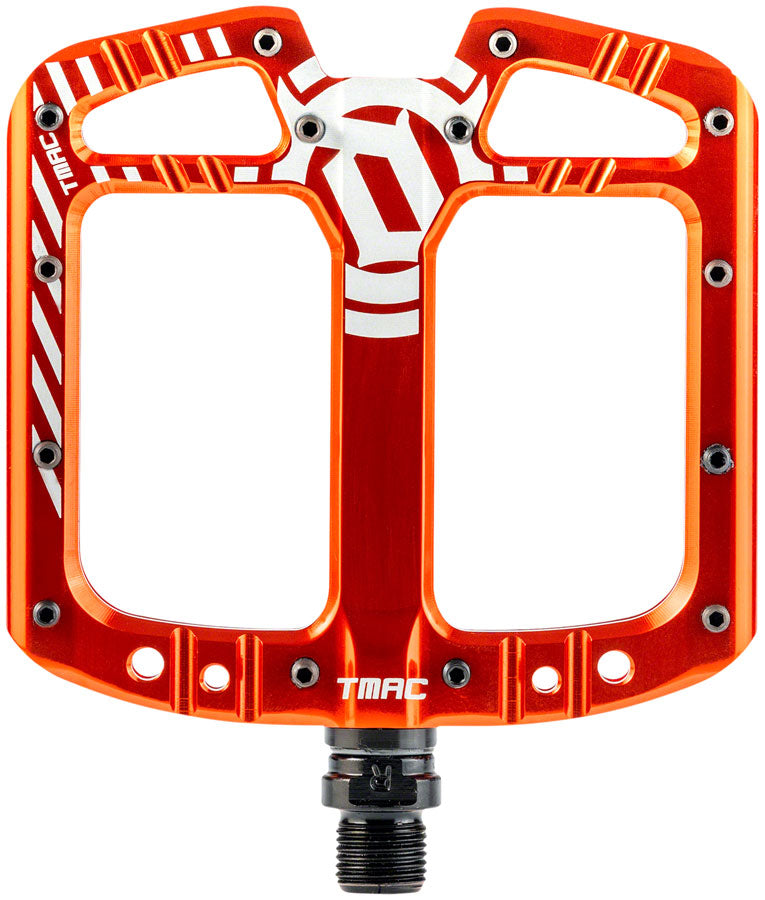 Deity Components DEITY TMAC Aluminum Flat/Platform Pedals 9/16" Orange