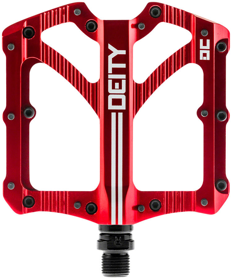 DEITY Bladerunner Pedals - Platform, Aluminum, 9/16", Red