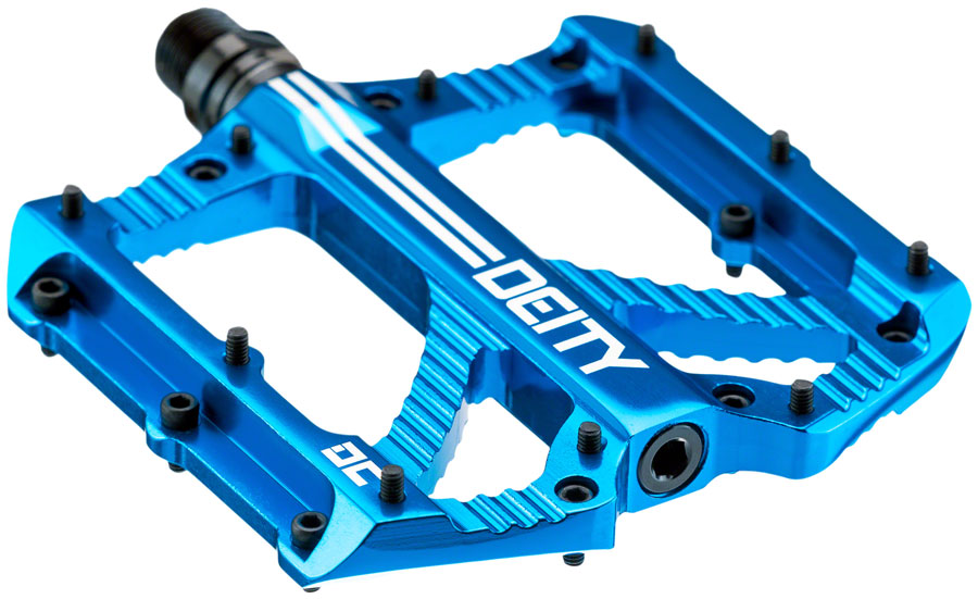 Deity Components DEITY Bladerunner Aluminum Flat/Platform Pedals 9/16" Blue