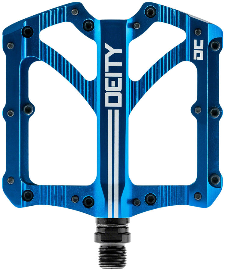 Deity Components DEITY Bladerunner Aluminum Flat/Platform Pedals 9/16" Blue