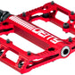 Deity Components DEITY Black Kat Aluminum Flat/Platform Pedals 9/16" Red