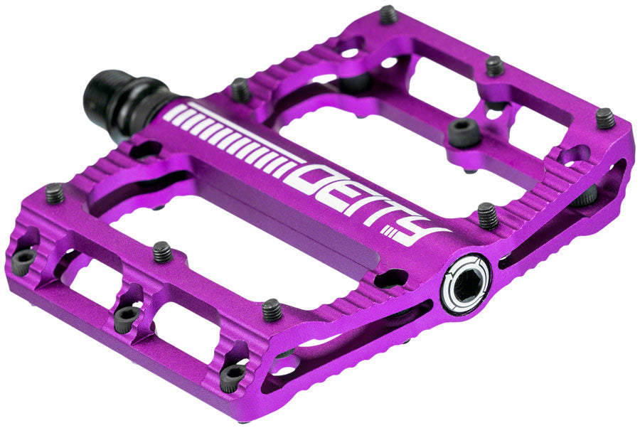 Deity Components DEITY Black Kat Aluminum Flat/Platform Pedals 9/16" Purple