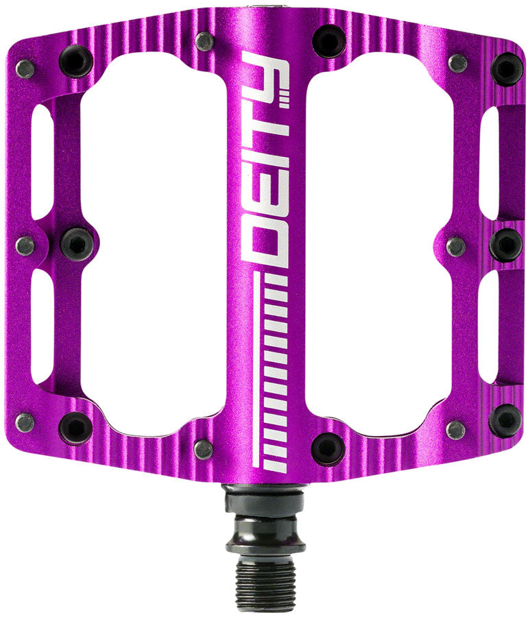 Deity Components DEITY Black Kat Aluminum Flat/Platform Pedals 9/16" Purple
