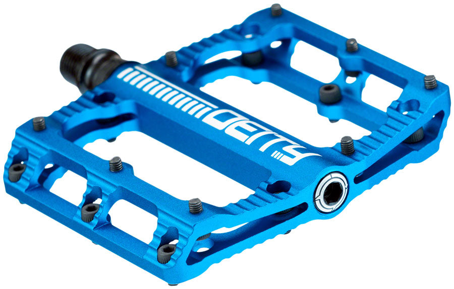 Deity Components DEITY Black Kat Aluminum Flat/Platform Pedals 9/16" Blue