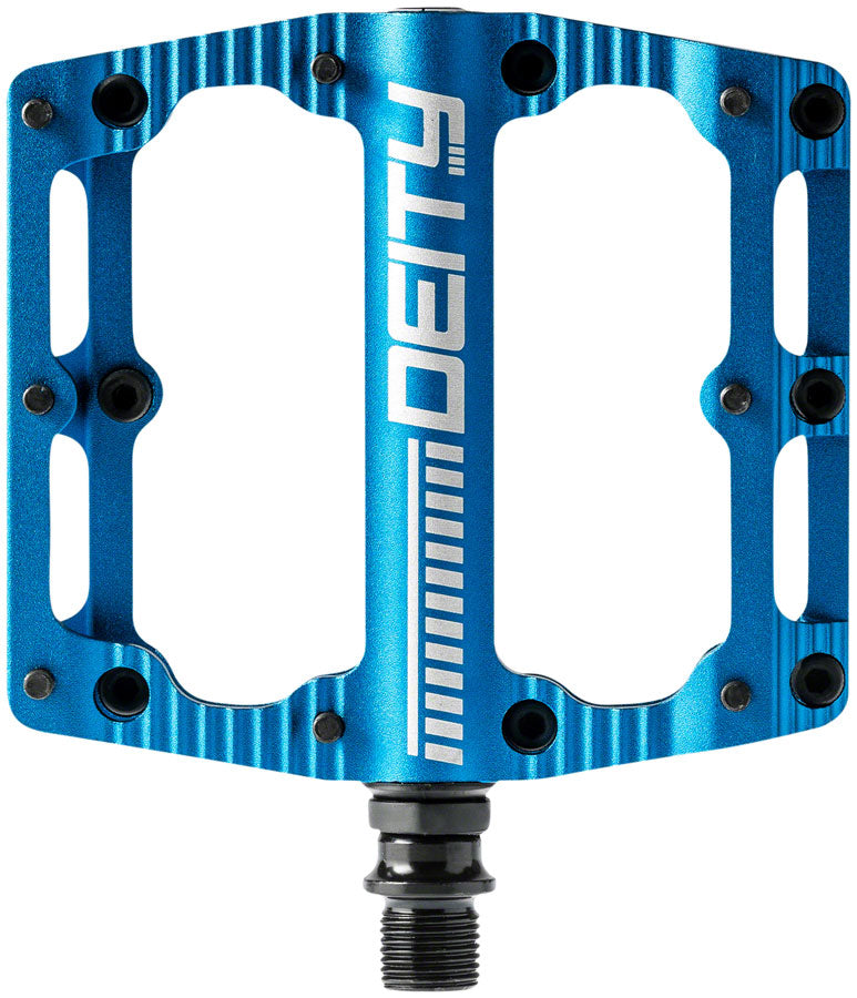 Deity Components DEITY Black Kat Aluminum Flat/Platform Pedals 9/16" Blue