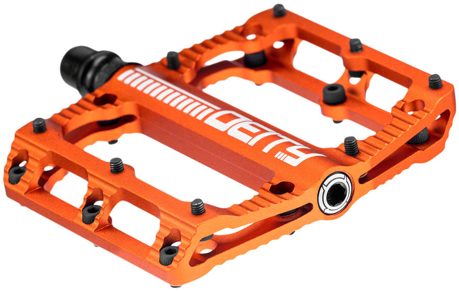 Deity Components DEITY Black Kat Aluminum Flat/Platform Pedals 9/16" Orange