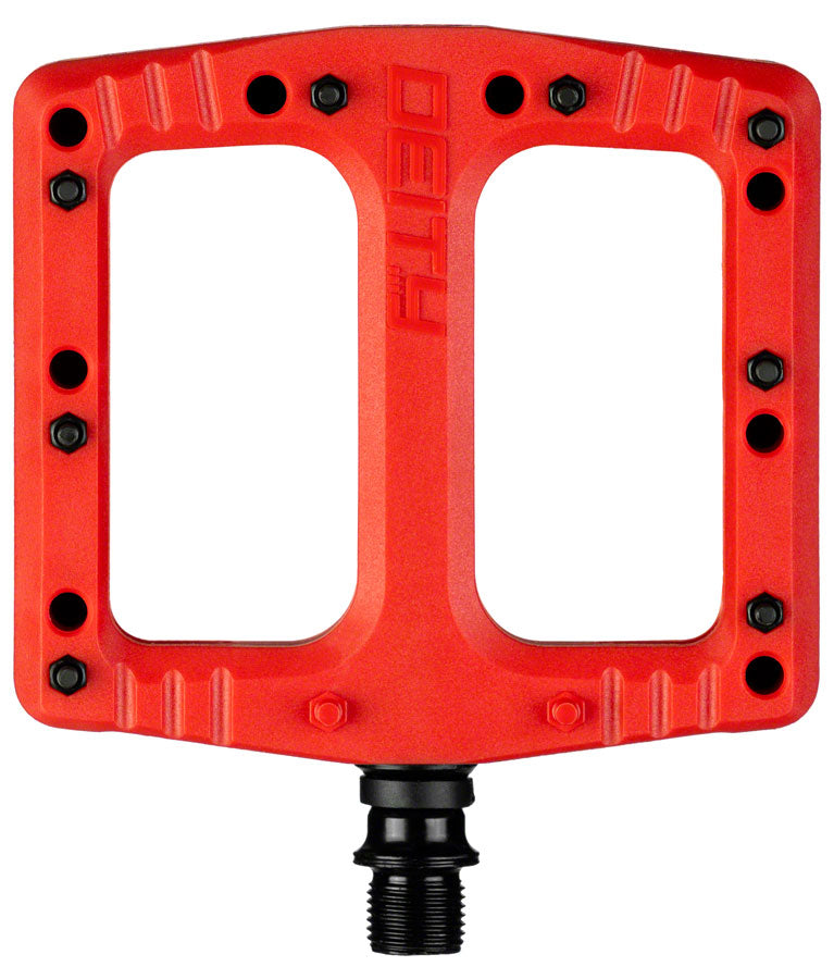 Deity Components DEITY Deftrap Composite Flat/Platform Pedals 9/16" Red