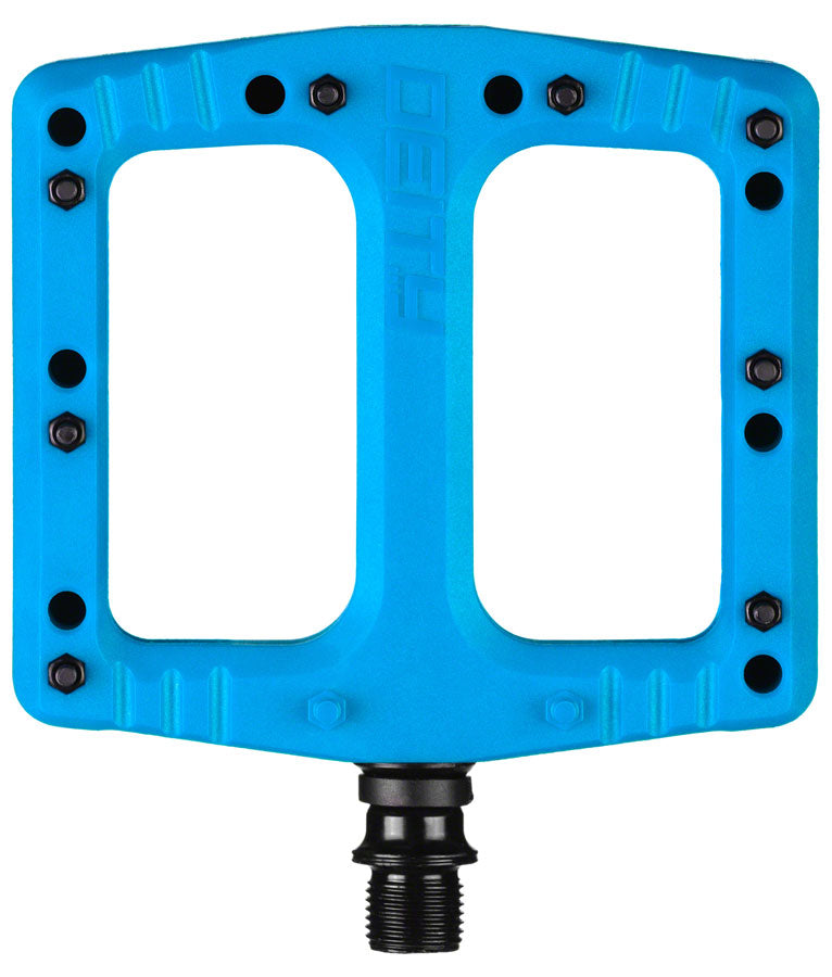 Deity Components DEITY Deftrap Composite Flat/Platform Pedals 9/16" Blue