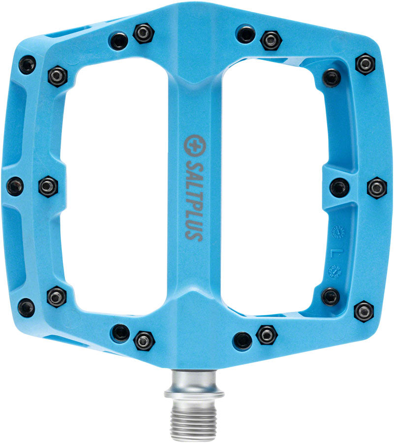 Salt Plus HQ PC Pedals Flat/Platform Pedals 9/16" Blue