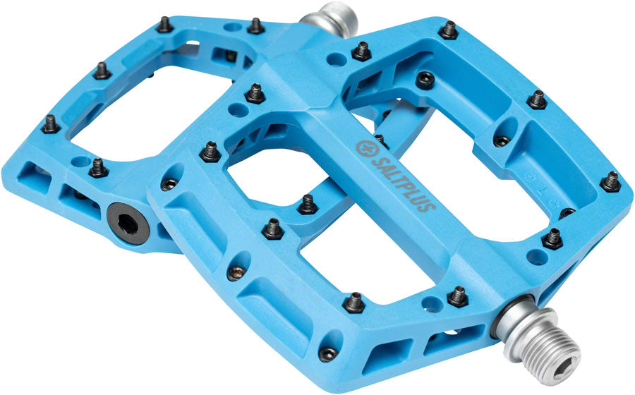 Salt Plus HQ PC Pedals Flat/Platform Pedals 9/16" Blue