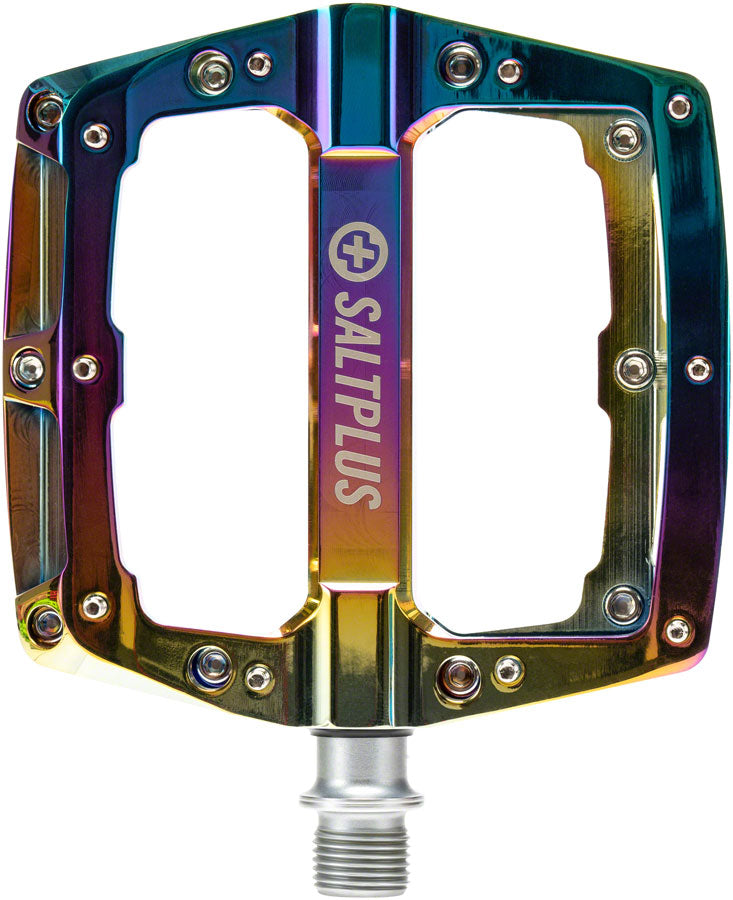 Salt Plus HQ Alloy Alloy Flat/Platform Pedals 9/16" Oil Slick