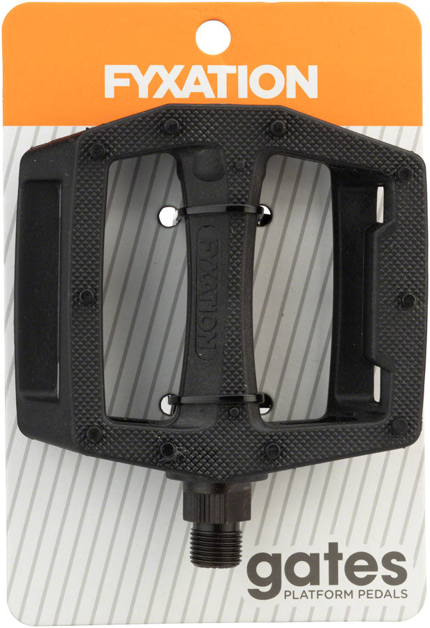 Fyxation Gates Pedals Flat/Platform Pedals 9/16" Black
