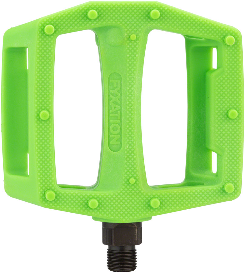 Fyxation Gates Pedals - Platform, Plastic, 9/16", Green