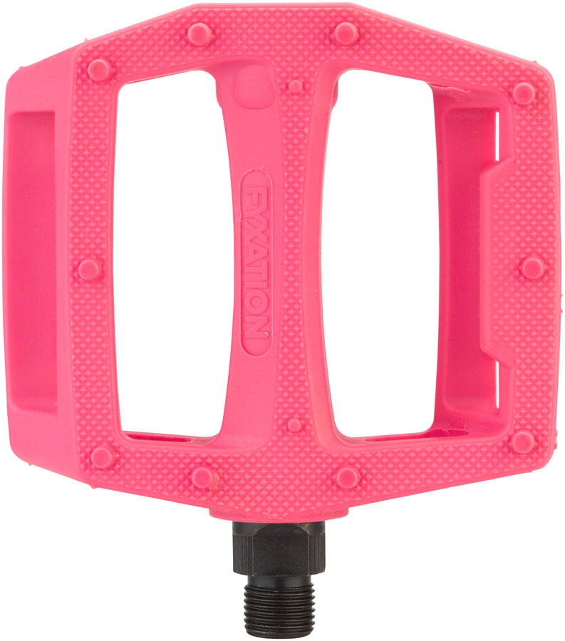 Fyxation Gates Plastic Flat/Platform Pedals 9/16" Pink