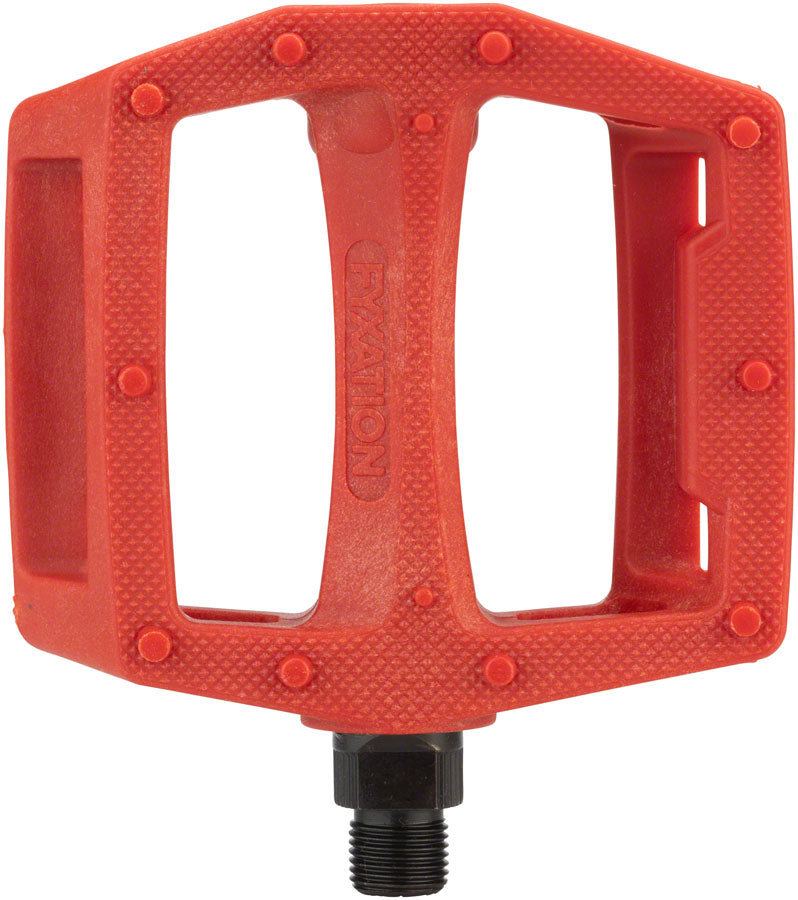 Fyxation Gates Composite Plastic Flat/Platform Pedals 9/16" Red
