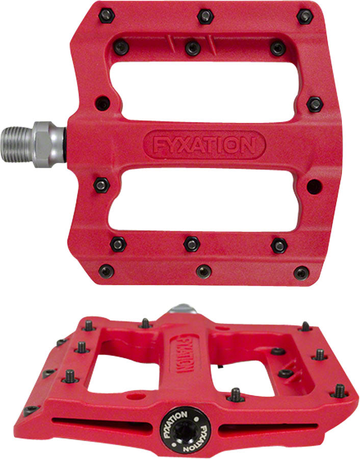 Fyxation Mesa MP Pedals Flat/Platform Pedals 9/16" Red