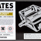 Fyxation Gates Composite Plastic Bulk 6 Pairs Flat/Platform Pedals 9/16" Black