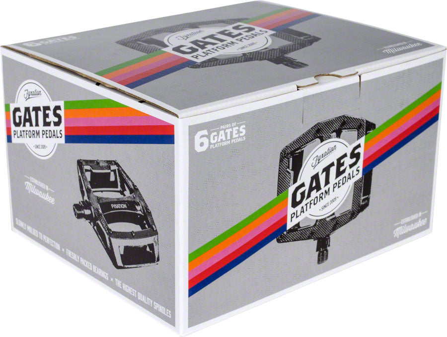 Fyxation Gates Composite Plastic Assorted Bulk 6 Pairs Flat/Platform 9/16"