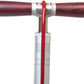 Silca Superpista Ultimate 'Hiro' Edition Floor Pump - 160psi, Stainless Steel, Red Hose with Hiro V2 Chuck, Silver
