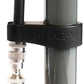 Silca Pista Plus Floor Pump - Steel Body, Ash Wood Handle, 220psi, Classic Press-On Chuck, Black
