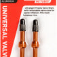 Stan's NoTubes Alloy Valve Stems - 44mm, Pair, Orange