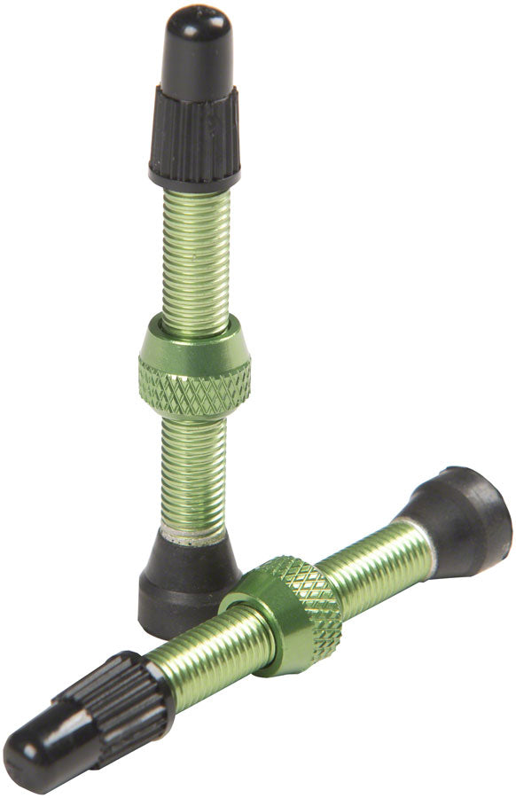 Stan's NoTubes Alloy Valve Stems - 44mm, Pair, Green