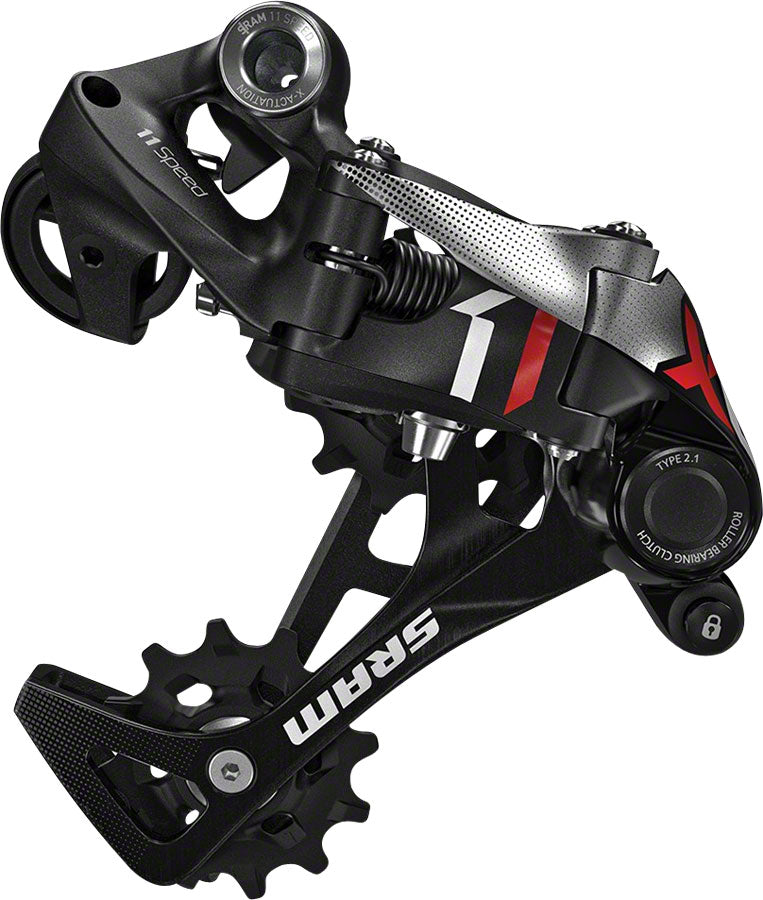 SRAM X01 Rear Derailleur - 11-Speed, Medium Cage, Black/Red