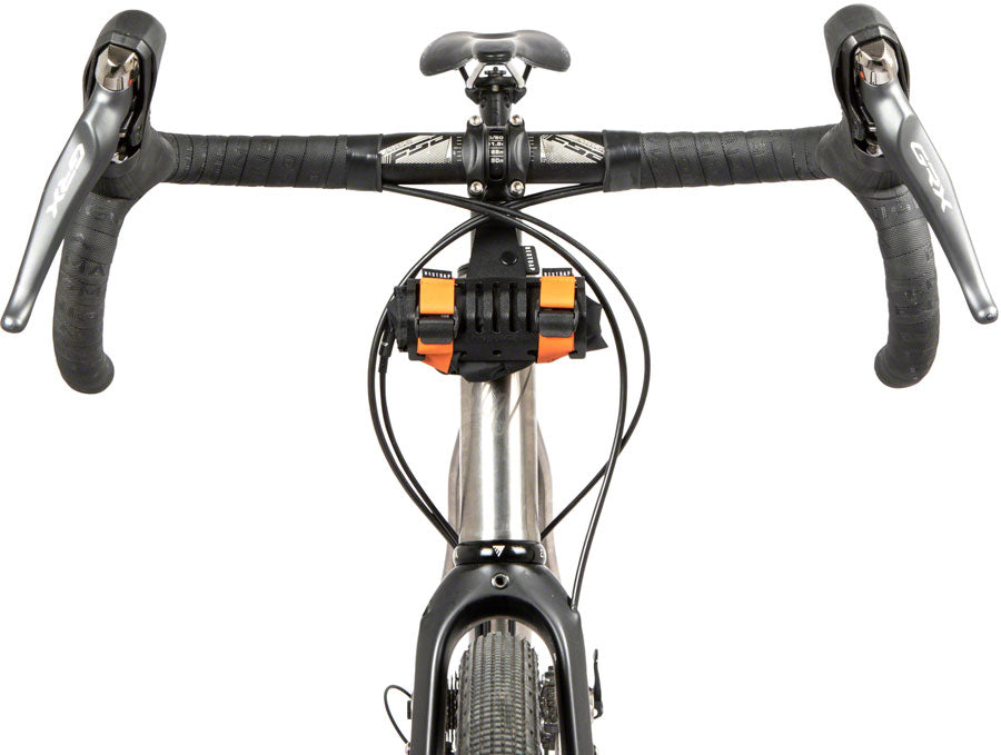 Restrap Bumper Bar Bag/Accessory Mount - Fits 1-1/8" Threadless Steerer Tubes, Black