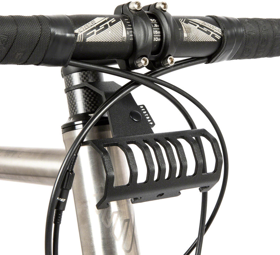 Restrap Bumper Bar Bag/Accessory Mount - Fits 1-1/8" Threadless Steerer Tubes, Black