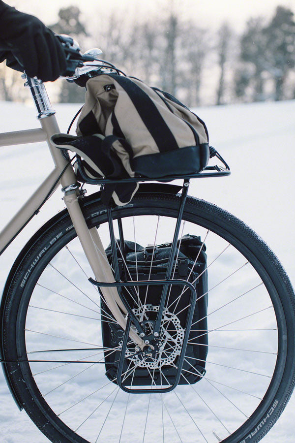 bicycle lowrider front rack Priority Pannier welded aluminium construction Bontrager Carry Forward Front Rack