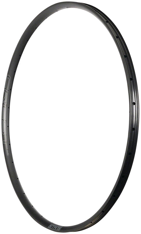 Stan's No Tubes Crest MK4 27.5 in Bicycle Rim Black 28H Disc Brake