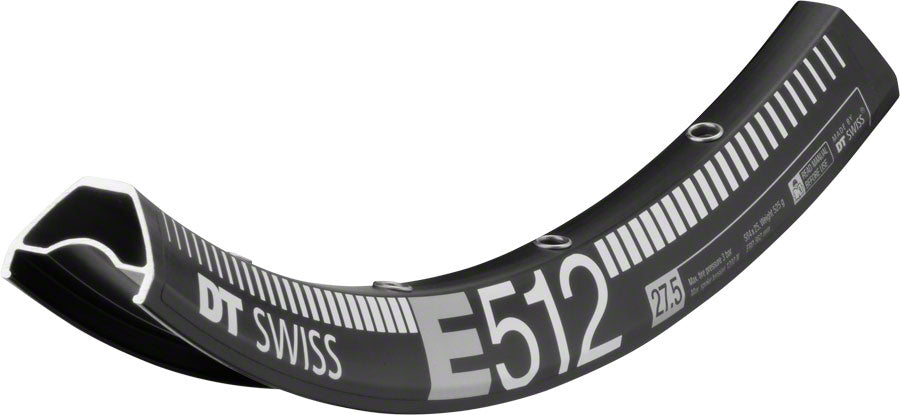 DT Swiss DT Swiss E 512 27.5 in Bicycle Rim Black 28H Disc Brake