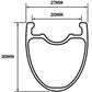 Whisky Parts Co. WHISKY No.9 30d 700 Carbon Fiber Bicycle Rim 24H Disc Brake