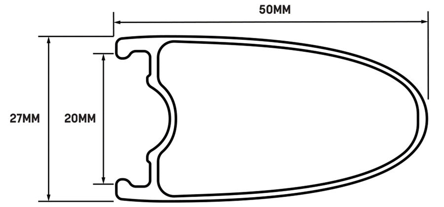 WHISKY No.9 50d Rim - 700, Disc, Matte Carbon, 24H