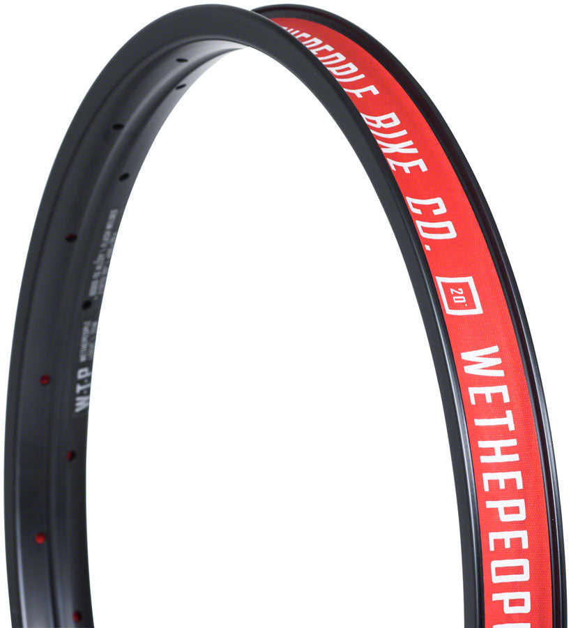 We The People Logic Rim - 20", Black, 36H, Welded