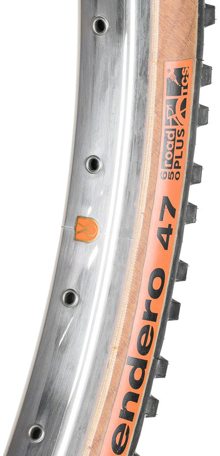 Velo Orange Velo Voyager 650b 27.5 in Bicycle Rim Silver 36H Disc Brake