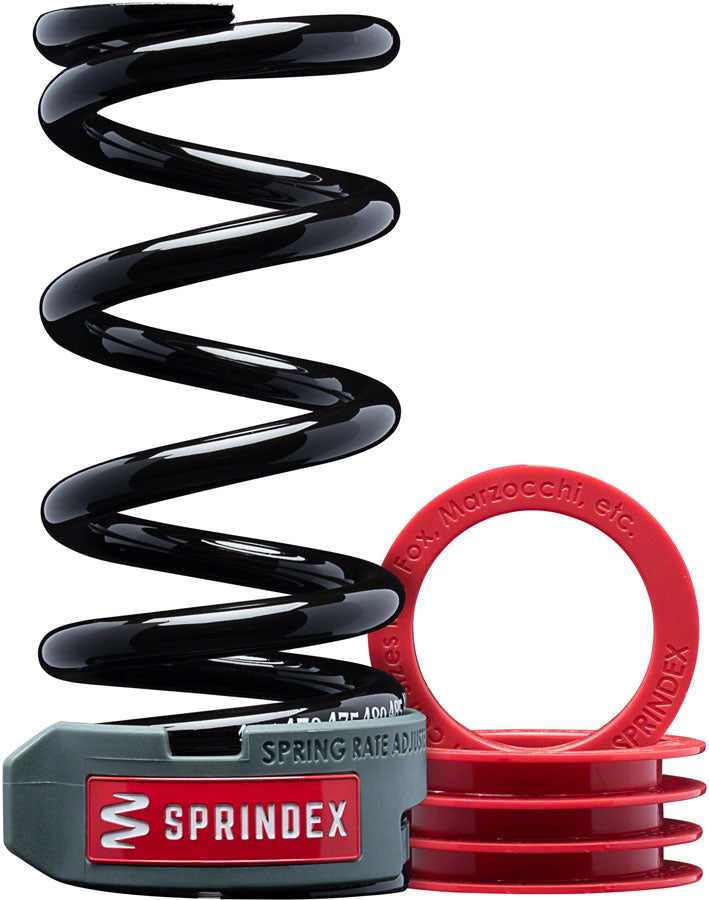 Sprindex Adjustable Weight Rear Coil Spring - XC / Trail, 610-690 lbs, 55mm, 2.2" Stroke