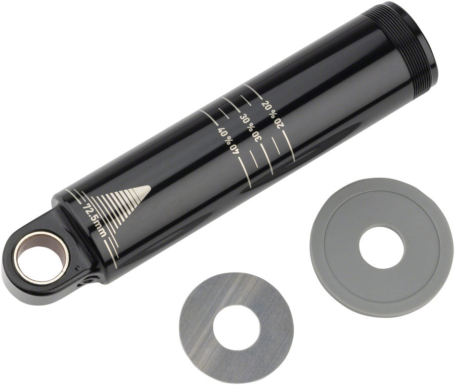 RockShox Rear Shock Damper Body - Standard Eyelet, 72.5mm w/ Hydraulic Bottom Out, 2.5mm Travel Spacer, Super Deluxe C1+ (2023+)