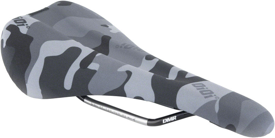 Dmr OiOi - Snow Camo Comfort CrMo Rail Saddle White/Gray