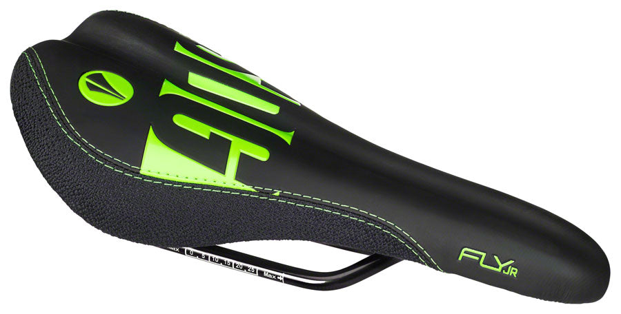 SDG Fly Jr - Neon Mountain Steel Rail Saddle Green/Black/Purple