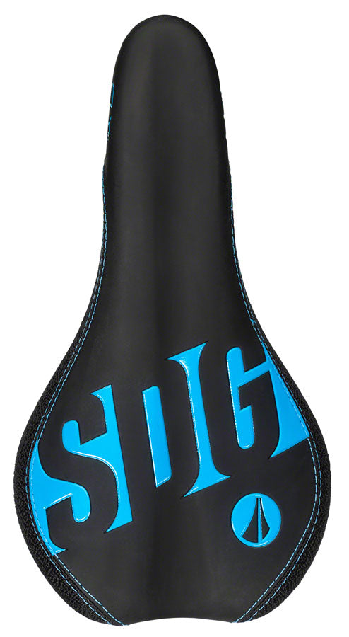 SDG Fly Jr - Cyan Mountain Steel Rail Saddle Black/Purple/Blue