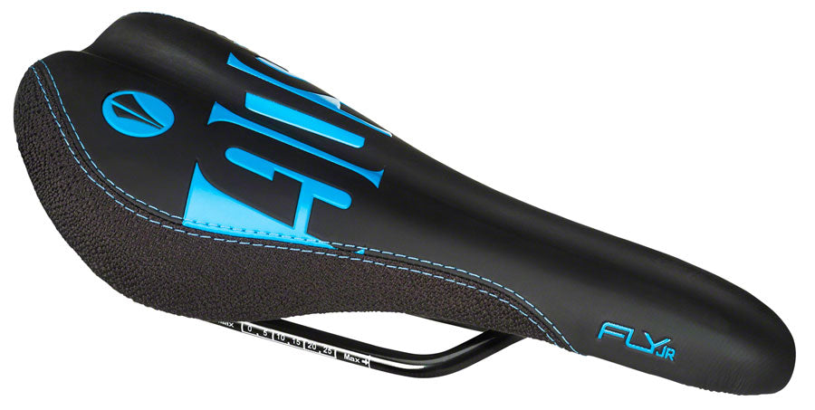 SDG Fly Jr - Cyan Mountain Steel Rail Saddle Black/Purple/Blue
