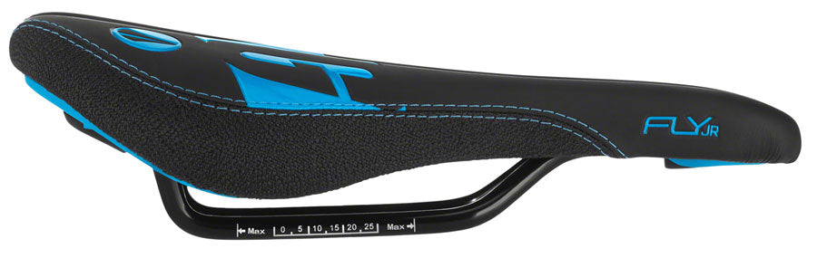 SDG Fly Jr - Cyan Mountain Steel Rail Saddle Black/Purple/Blue