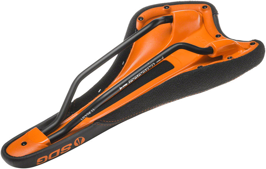 SDG Radar - Alloy Comfort Saddle Black/Orange