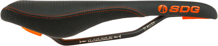 SDG Radar - Alloy Comfort Saddle Black/Orange