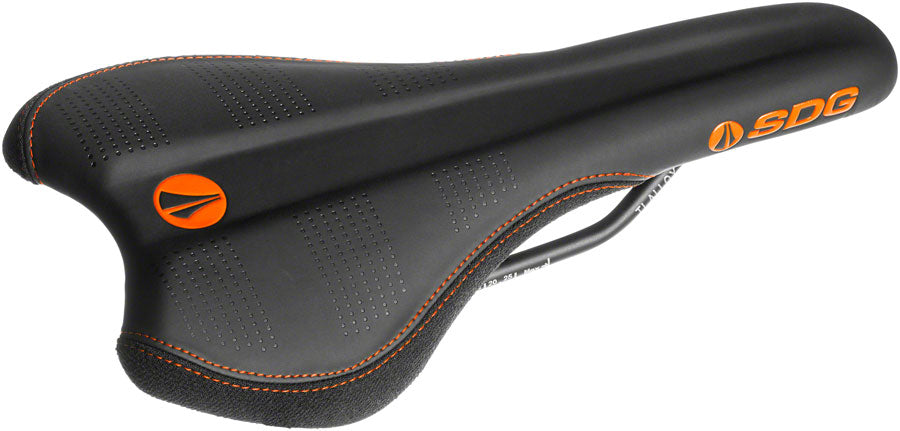 SDG Radar - Alloy Comfort Saddle Black/Orange