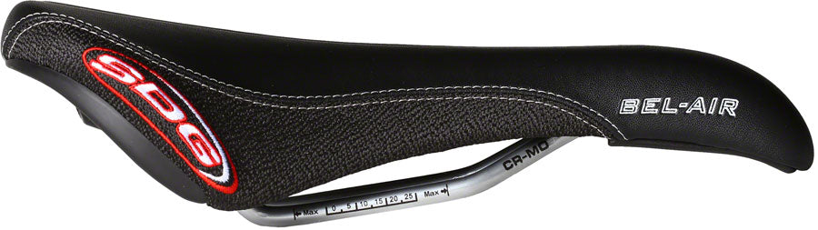 SDG Bel-Air RL - Comfort CrMo Rail Saddle Black/Orange/Purple