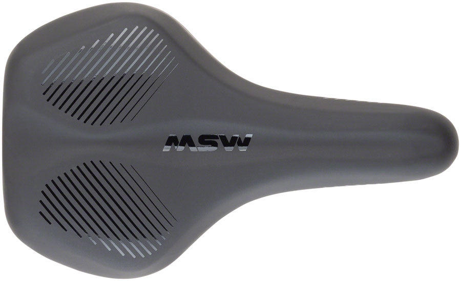 MSW SDL-164 Spin Fitness - Comfort Steel Rail Saddle Black/Orange