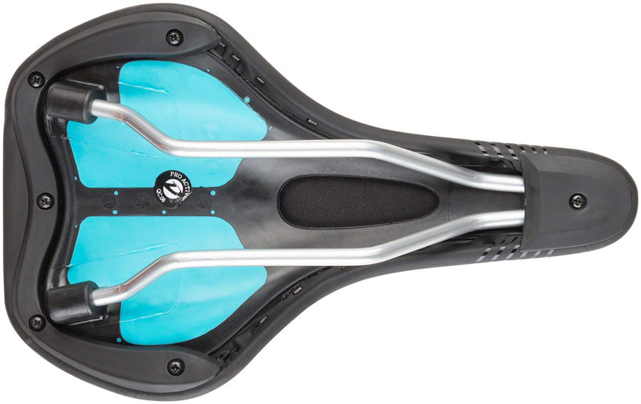 MSW SDL-164 Spin Fitness - Comfort Steel Rail Saddle Black/Orange