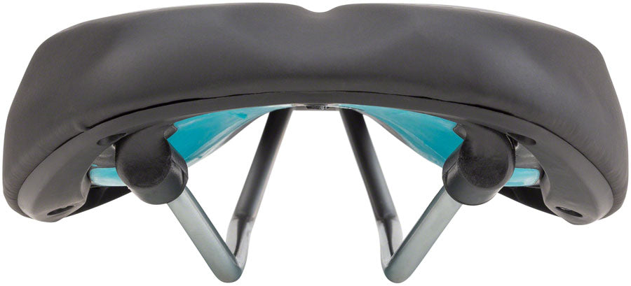 MSW SDL-164 Spin Fitness - Comfort Steel Rail Saddle Black/Orange